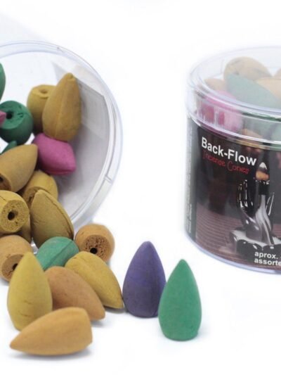 Tub of Assorted Back Flow Incense Cones (aprox 45)