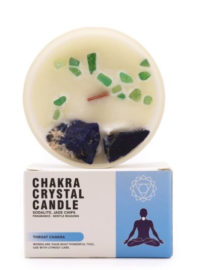 Chakra Crystal Candles - Throat Chakra