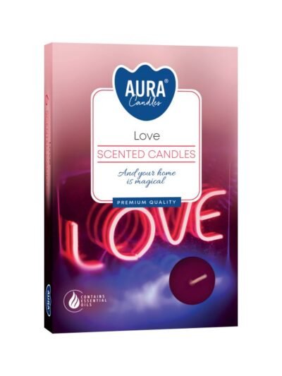 Set of 6 Scented Tealights - Love